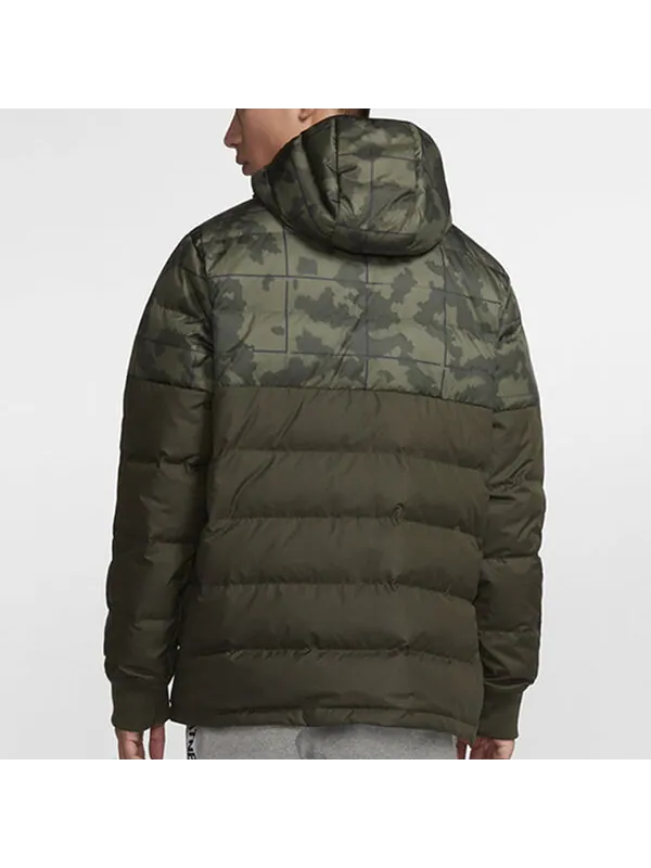 Пуховик Nike LeBron Hybrid Half Pull Chain Warm Down Jacket Armygreen Army green — изображение 3 из 3, зеленый