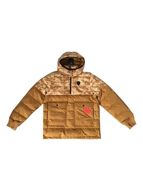 Пуховик Nike LeBron Hybrid Half Pull Chain Warm Down Jacket Wheat Yellow — изображение 1 из 4, желтый
