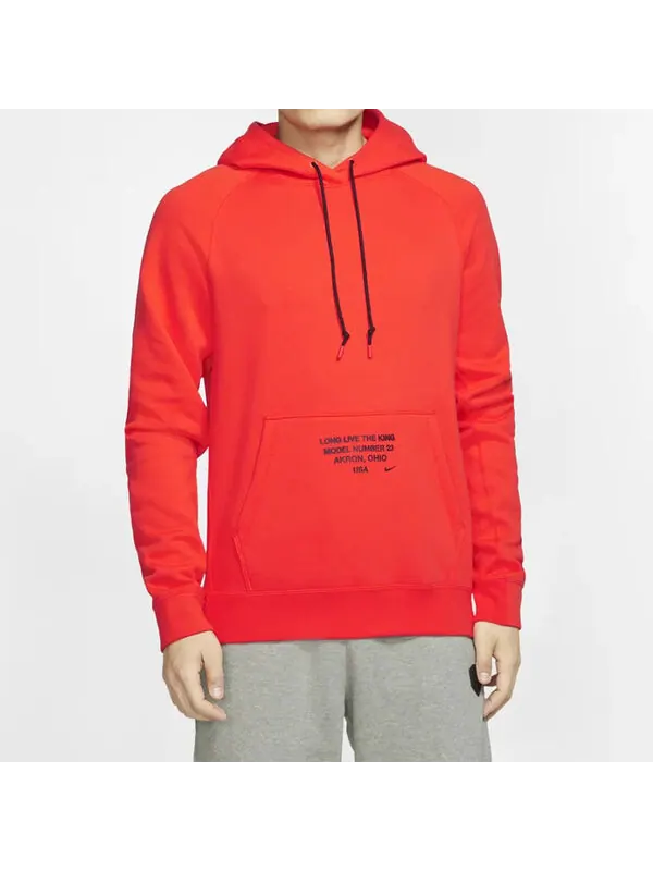 Толстовка Nike Men's LeBron Basketball With Hat Orange — изображение 3 из 4, оранжевый