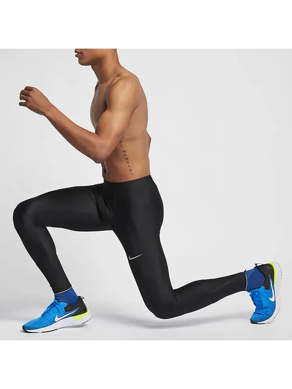 Спортивные штаны dri fit logo обтягивающие спортивные штаны Nike — изображение 3 из 4, черный