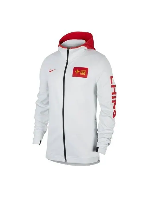 Куртка china therma flex showtime china team basketball hoodie white Nike — изображение 1 из 2, белый