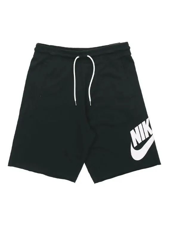 Шорты casual comfy breathable knit sports shorts black Nike — изображение 1 из 4, черный