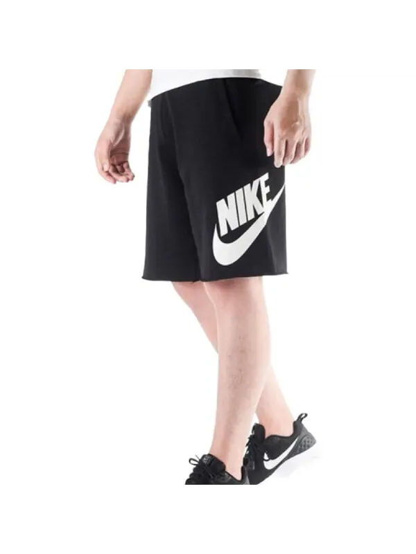 Шорты casual comfy breathable knit sports shorts black Nike — изображение 4 из 4, черный
