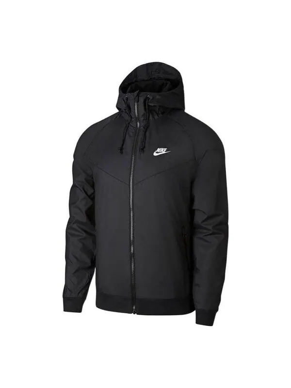 Куртка windrunner windproof sports jacket black Nike — изображение 1 из 4, черный