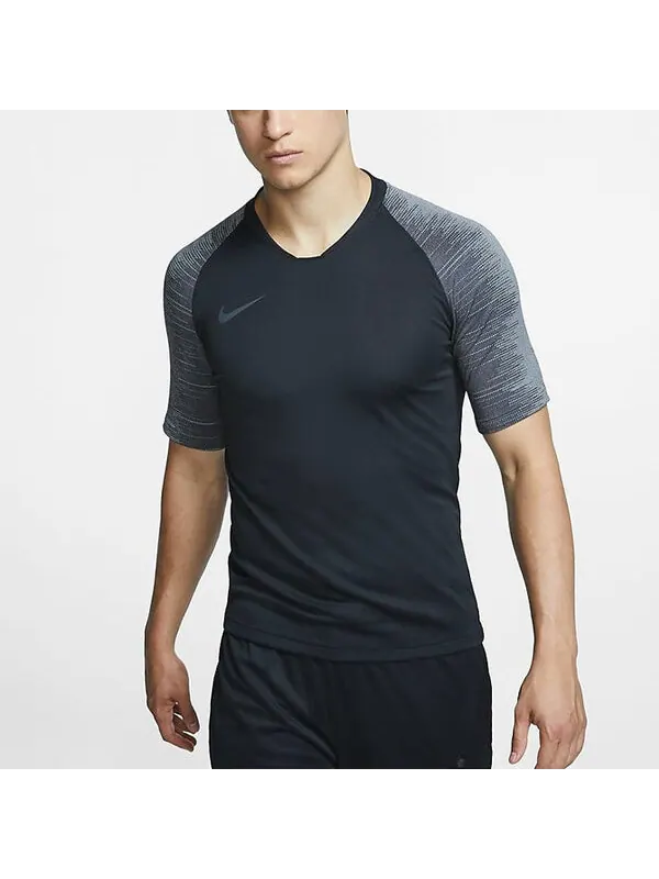 Футболка Nike Breathe Strike Casual Soccer Training Sport Short Sleeve Men's Black — изображение 3 из 4, черный