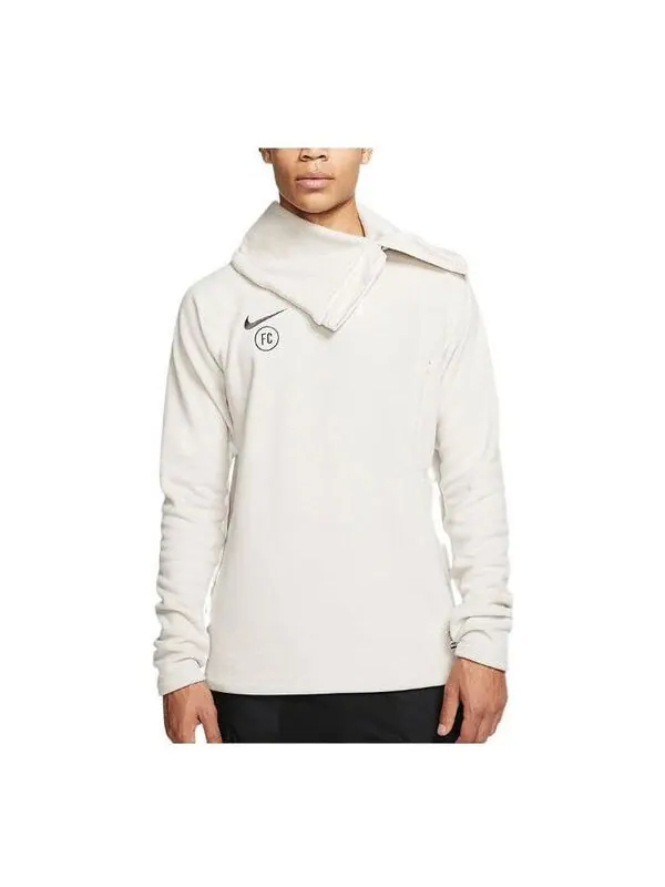 Толстовка Nike FC Winter Drill Fleece 1/4Zip Jackets 'beige' — изображение 1 из 4, бежевый/белый/мульти