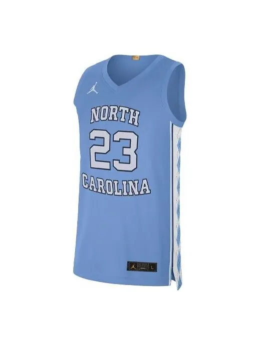 Спортивная футболка men's college (unc) sports basketball jersey/vest no. 23 blue Air Jordan — изображение 1 из 3, синий
