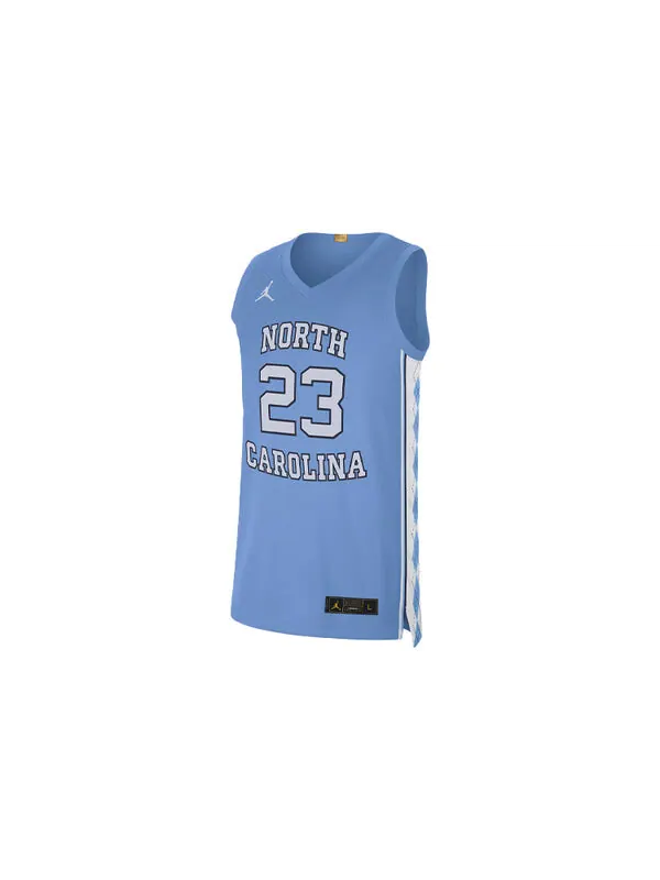 Спортивная футболка men's college (unc) sports basketball jersey/vest no. 23 blue Air Jordan — изображение 2 из 3, синий