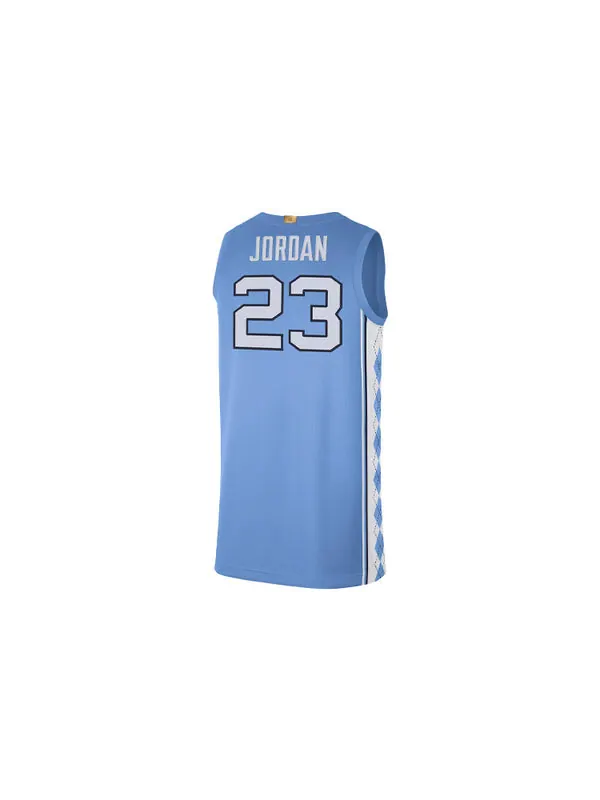 Спортивная футболка men's college (unc) sports basketball jersey/vest no. 23 blue Air Jordan — изображение 3 из 3, синий