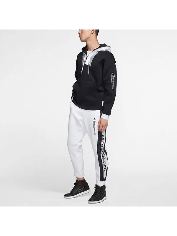 Толстовка Air Jordan Engineered 1/2 Zipper Hoodie 'Black' — изображение 3 из 4, черный