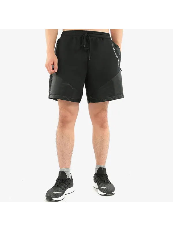 Шорты Men's Air Jordan 23 Engineered Logo Breathable Loose Sports Gym Casual Shorts Black — изображение 4 из 4, черный
