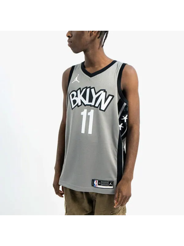 Майка Nike NBA limited Jersey SW Fan Edition 2019-2020 Season Brooklyn Nets Kyrie Irving 11 Gray — изображение 4 из 4, серый