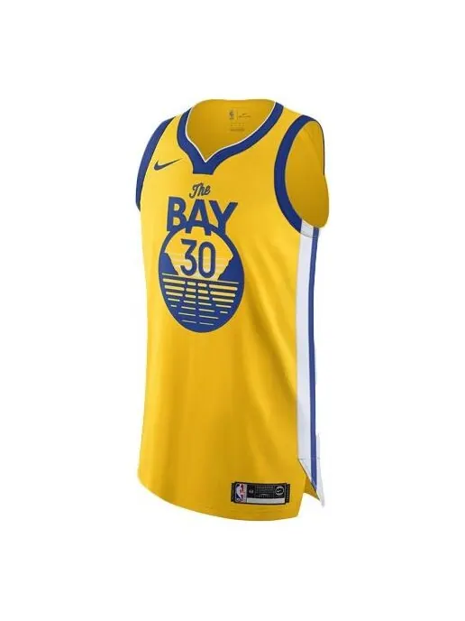Футболка джерси баскетбольная майка жилет au player edition golden state warriors Nike — изображение 1 из 2, желтый