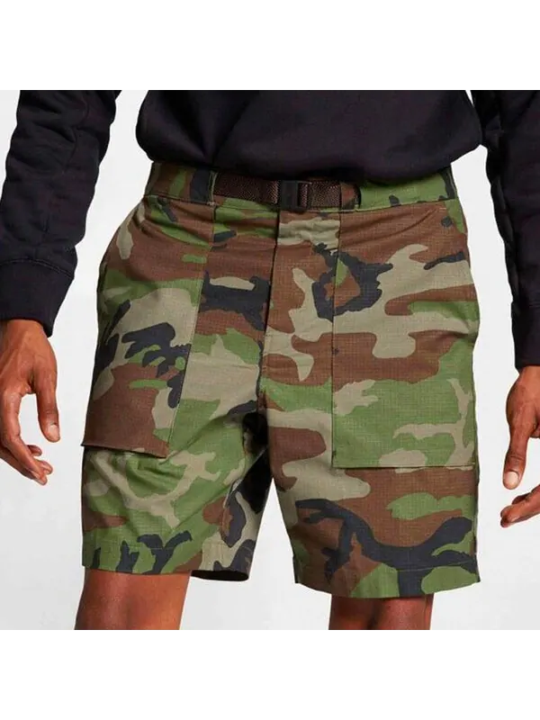 Шорты big pocket camouflage straight woven shorts green camouflage Nike — изображение 3 из 4, зеленый