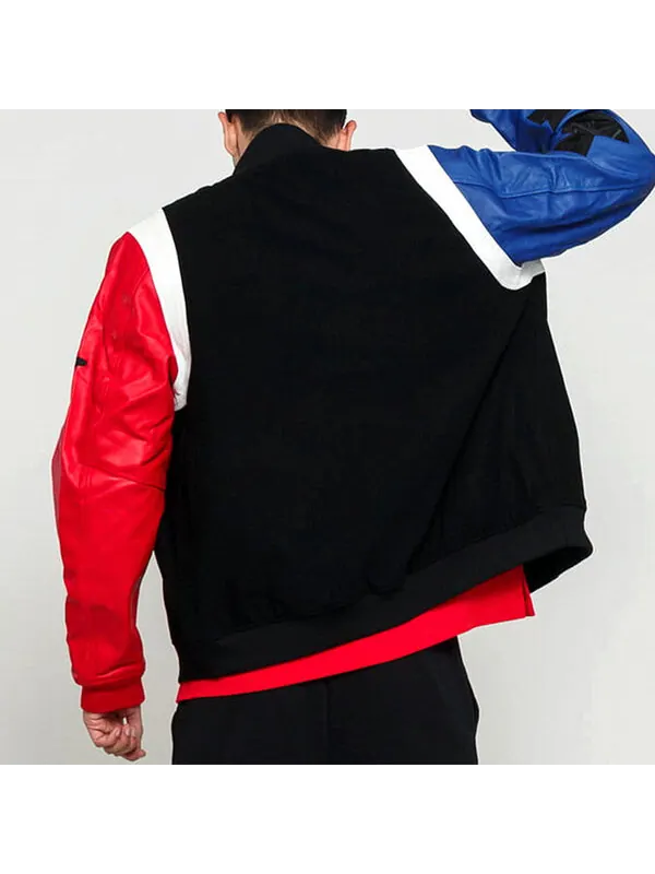 Куртка Men's Air Jordan Sleeve Destroyer Sleeve Jacket Black — изображение 4 из 4, черный