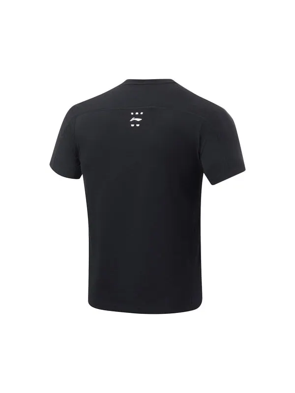 Футболка графические тренировочные Футболка Li-Ning — изображение 2 из 2, черный/белый