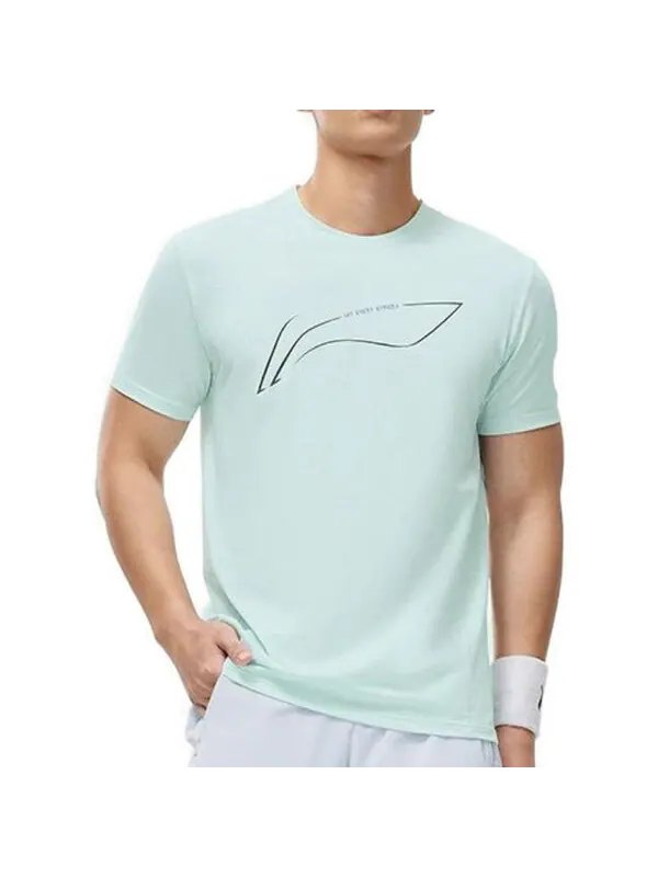 Футболка беговая футболка Li-Ning — изображение 3 из 4, зеленый