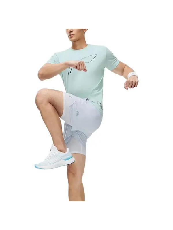 Футболка беговая футболка Li-Ning — изображение 4 из 4, зеленый
