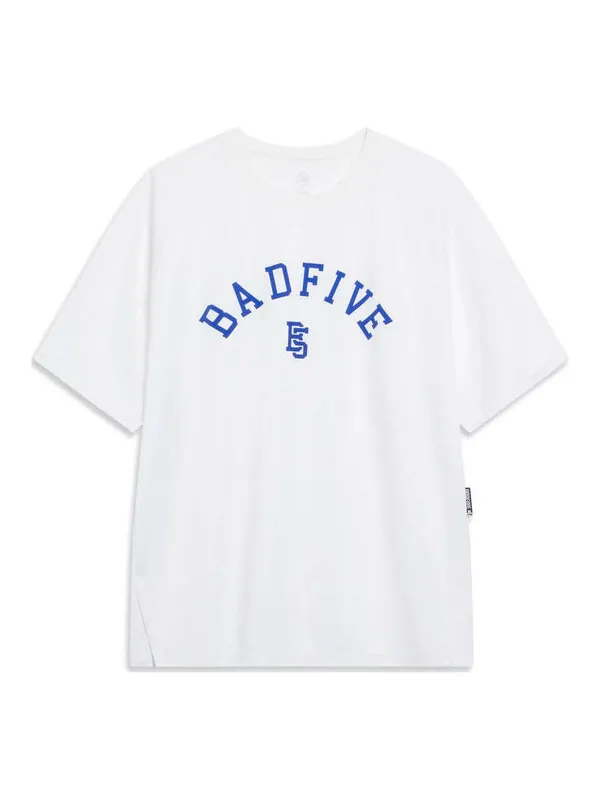 Футболка с логотипом badfive Li-Ning — изображение 1 из 4, белый/синий