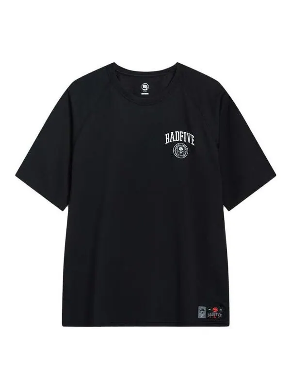 Футболка с логотипом badfive Li-Ning — изображение 1 из 2, черный/белый