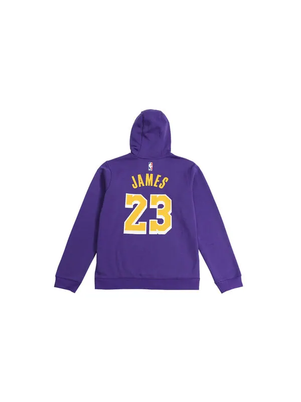 Толстовка Nike NBA lakers LeBron James Basketball Sports Fleece Lined Pullover Purple — изображение 2 из 4, фиолетовый