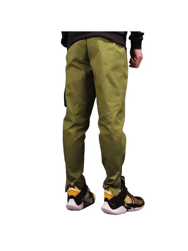 Спортивные штаны Air Jordan Wings Utility Zipper Sports Long Pants Yellow — изображение 4 из 4, желтый