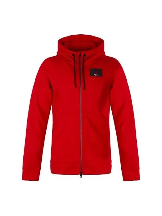 Куртка Air Jordan hooded Drawstring Zipper Jacket Red — изображение 1 из 4, красный