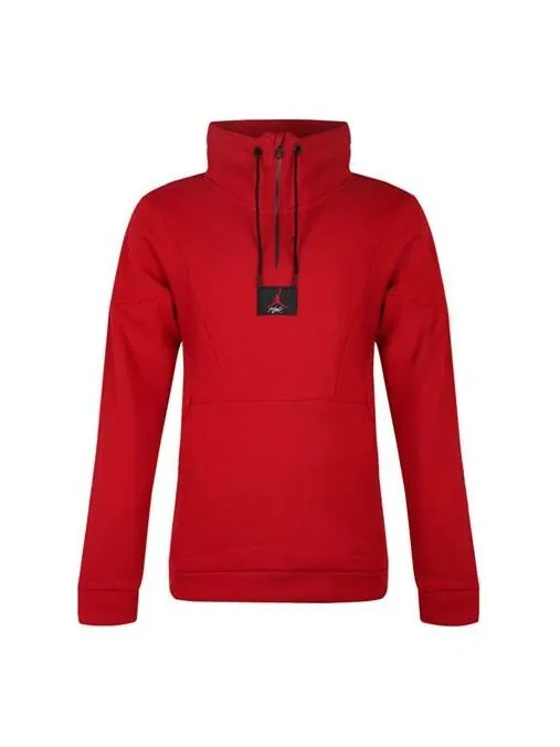 Толстовка с капюшоном на молнии, спортивная, повседневная, красная Air Jordan — изображение 1 из 4, красный