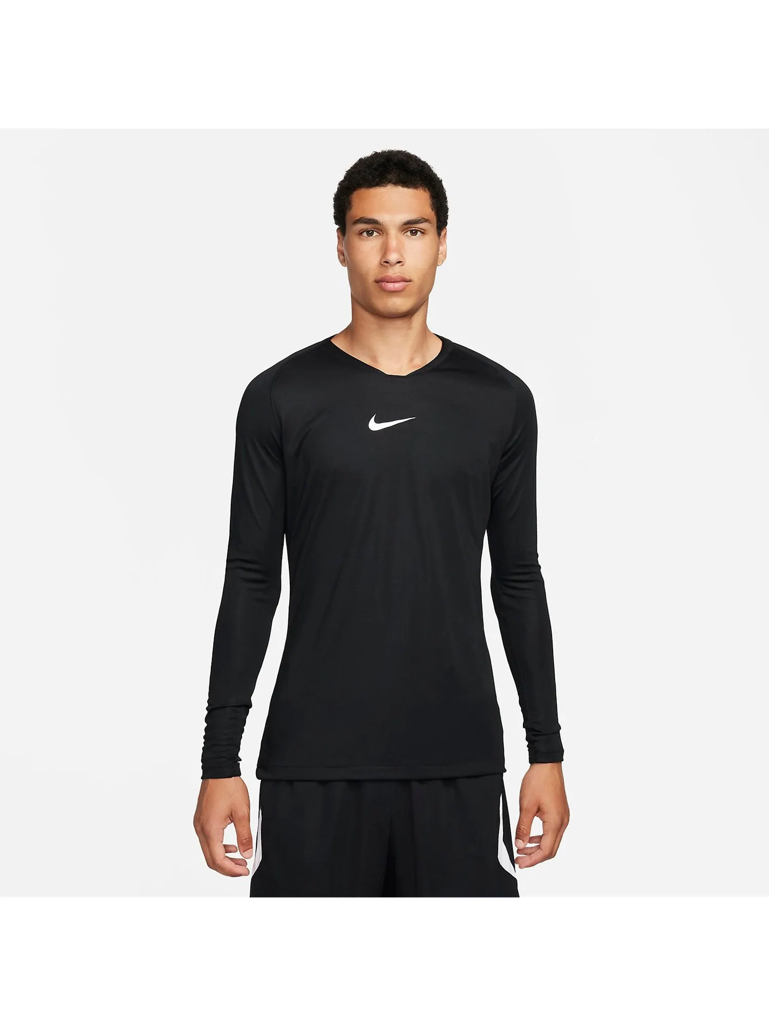 Топ Nike Dri-FIT Park First Layer Shirt 'Black' — изображение 2 из 5, черный