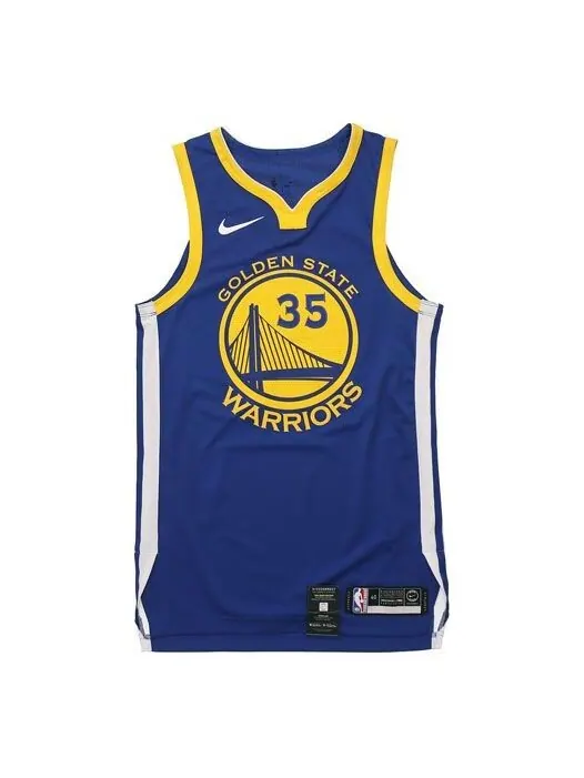 Спортивная футболка nba kd warriors icon edition authentic jersey blue Nike — изображение 1 из 4, синий