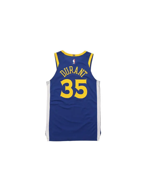 Спортивная футболка nba kd warriors icon edition authentic jersey blue Nike — изображение 2 из 4, синий