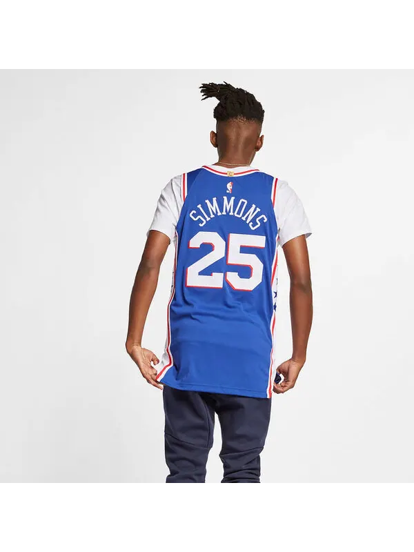 Футболка x джерси nba philadelphia 76ers Nike — изображение 2 из 4, синий