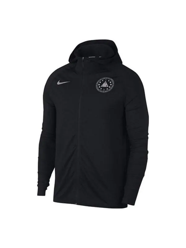 Куртка Nike Element Solstice Full Zip Hoodie 'Black' — изображение 1 из 2, черный/мульти