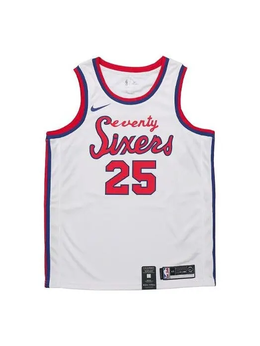 Футболка nba retro limited jersey sw fan edition philadelphia 76ers simmons 2 no. 5 white Nike — изображение 1 из 4, белый