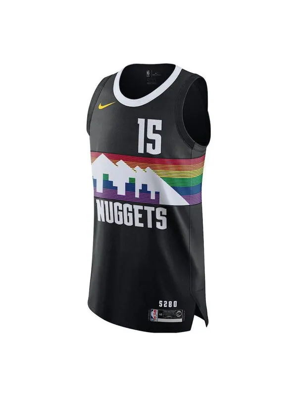 Майка Nike x NBA Denver Nuggets 2019-20 Jerseys 'Nikola Joki 15' — изображение 1 из 2, черный/мульти