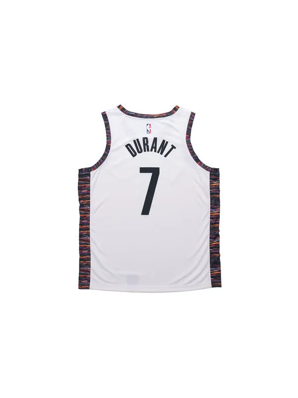 Футболка nba city limited jersey sw fan edition 2019 2020 сезон brooklyn nets durant № 7 Nike — изображение 2 из 4, белый