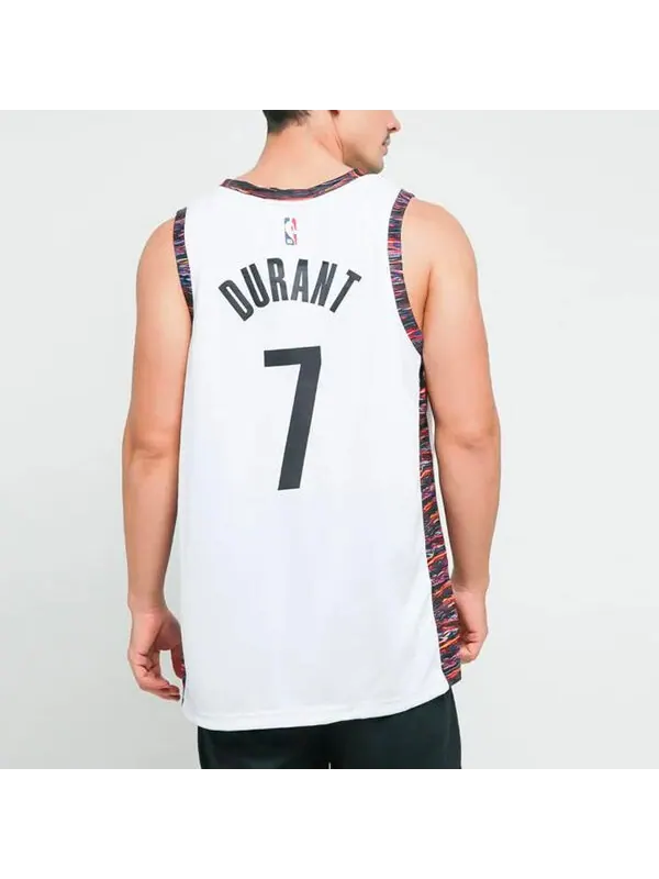Футболка nba city limited jersey sw fan edition 2019 2020 сезон brooklyn nets durant № 7 Nike — изображение 4 из 4, белый