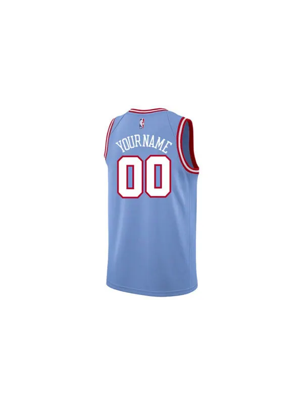 Спортивная футболка sports basketball jersey vest ce city version chicago bulls blue Nike — изображение 2 из 2, синий