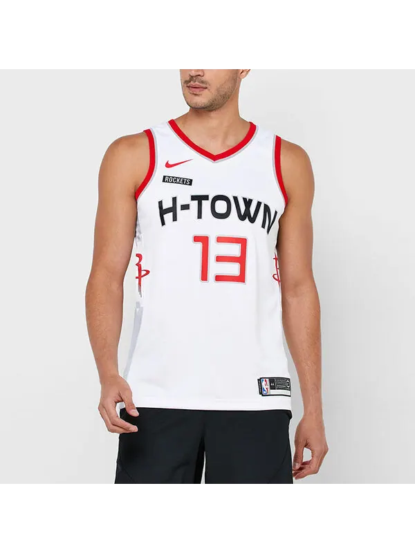 Футболка мужские nba sw джерси harden 13 houston rockets Nike — изображение 3 из 4, белый