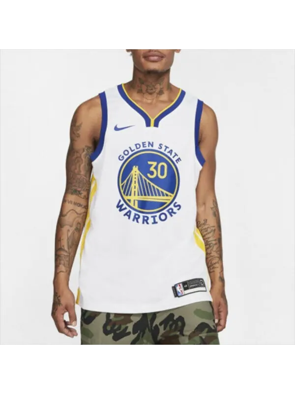 Футболка nba swingman джерси 30 golden state warriors стивен карри Nike — изображение 3 из 4, белый