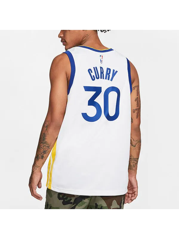 Футболка nba swingman джерси 30 golden state warriors стивен карри Nike — изображение 4 из 4, белый