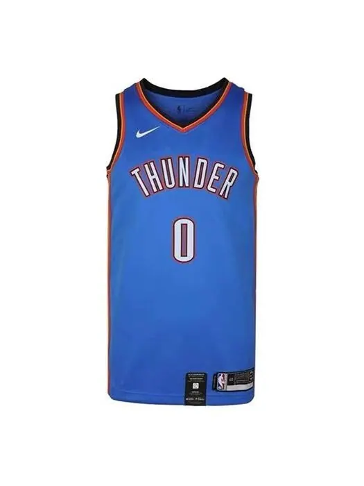 Майка Nike MENS NBA Oklahoma City Thunder Russell Westbrook 0 Swingman Tank Blue — изображение 1 из 4, синий