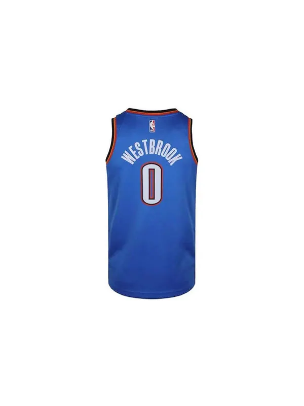 Майка Nike MENS NBA Oklahoma City Thunder Russell Westbrook 0 Swingman Tank Blue — изображение 2 из 4, синий