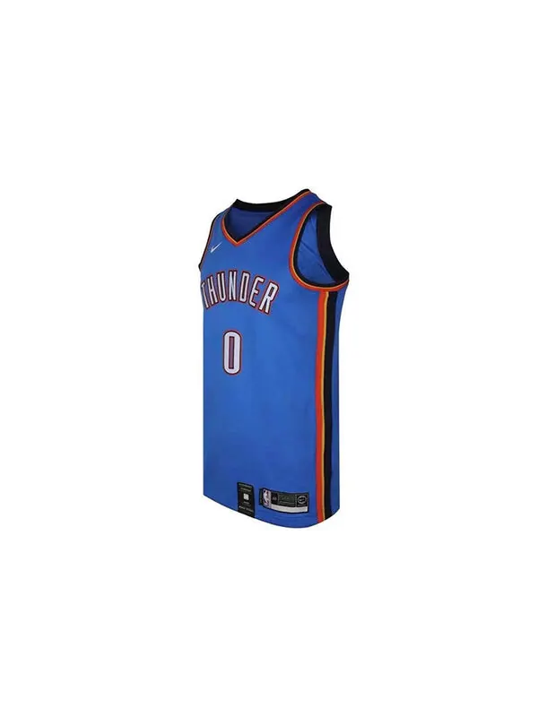 Майка Nike MENS NBA Oklahoma City Thunder Russell Westbrook 0 Swingman Tank Blue — изображение 3 из 4, синий