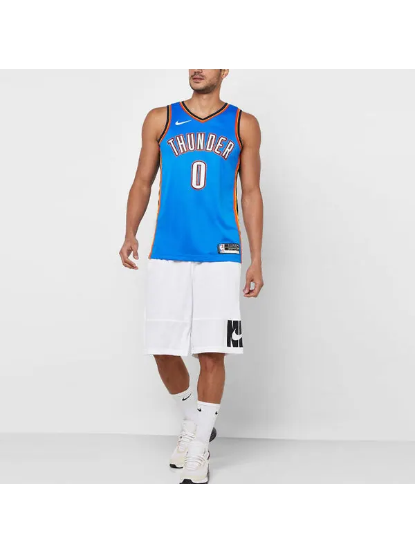 Майка Nike MENS NBA Oklahoma City Thunder Russell Westbrook 0 Swingman Tank Blue — изображение 4 из 4, синий