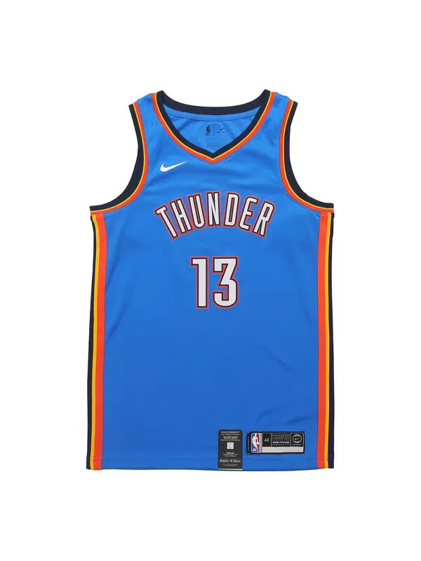 Футболка nba sw fan edition team limited jersey 2019 20 сезон thunder george № 13 Nike — изображение 1 из 2, синий