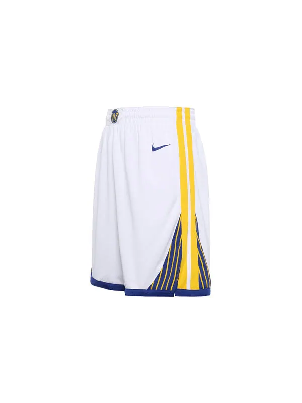 Шорты men nba swingman shorts golden state warriors white Nike — изображение 2 из 4, белый