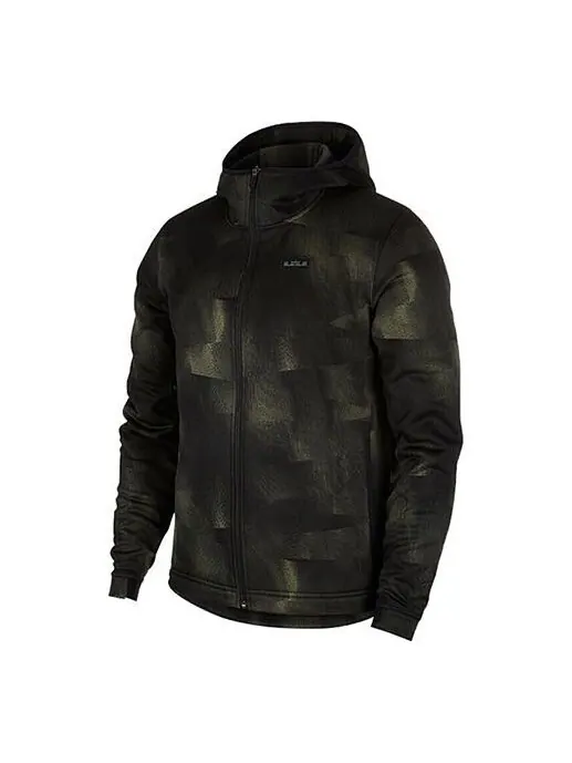 Куртка Nike LeBron James Sports Basketball Hooded Jacket Camouflage Green — изображение 1 из 4, зеленый