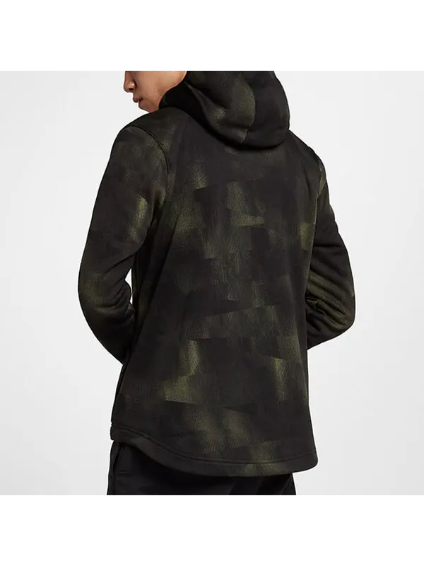 Куртка Nike LeBron James Sports Basketball Hooded Jacket Camouflage Green — изображение 4 из 4, зеленый