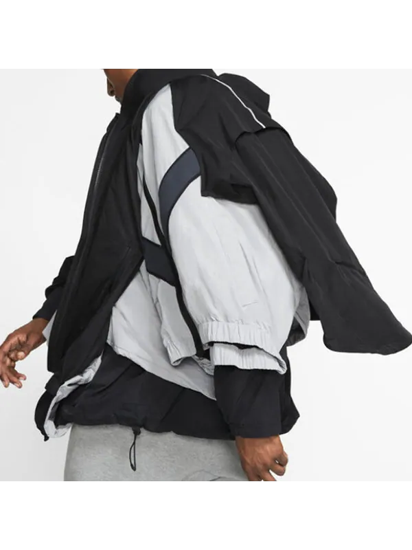 Куртка lab collection nrg dh jacket splicing multilayer black gray Nike — изображение 3 из 4, черный/серый